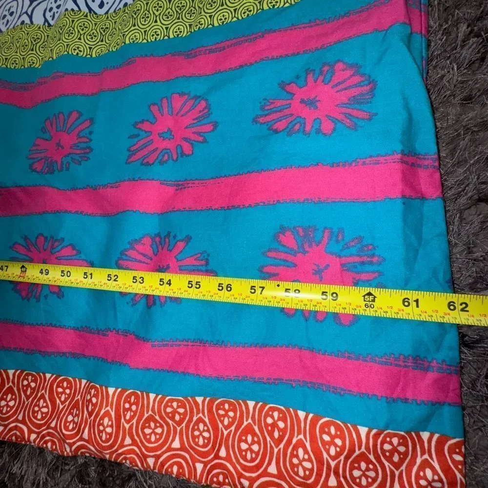 BUNDLE - IKEA LÄPPLJUNG Boho Twin Duvet Cover – multicolor tribal stripe EUC 🌀🔷💛